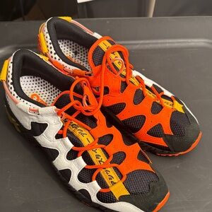 Men’s Asics Tiger Mai Orange and Black Gel Athletic Shoes